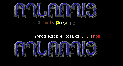 Space battle Title Screen